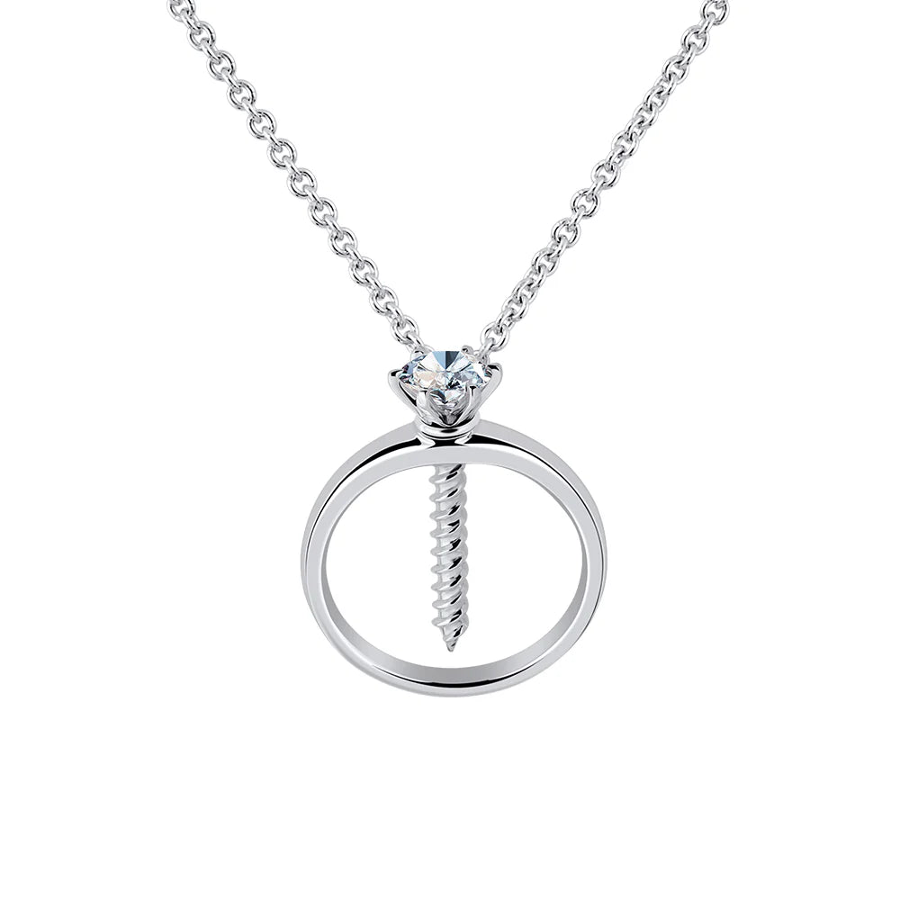 Collana con pendente a vite
